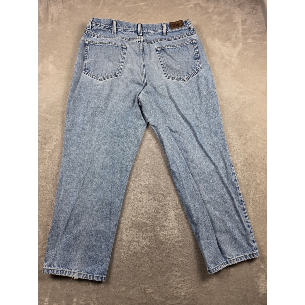 Vintage L.L. Bean Double L Relaxed Fit Jeans Mens 37x29 Fit 36x29 Blue Denim